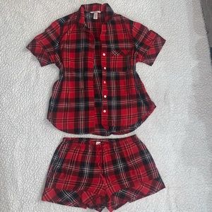 Victoria’s Secret flannel matching pj set